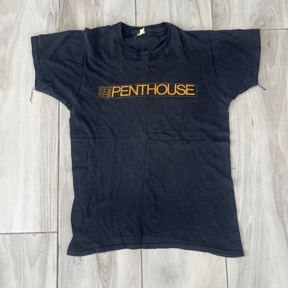 Vintage 1980s 1990s Penthouse T shirt Screen Stars USA Large L VTG Tee Shirt
